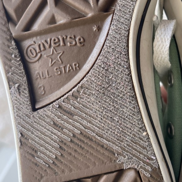 Converse low top mint green aqua canvas lace up sneakers - Picture 7 of 11